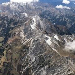 Flugwegposition um 10:43:57: Aufgenommen in der Nähe von Gemeinde Vandans, Vandans, Österreich in 3866 Meter